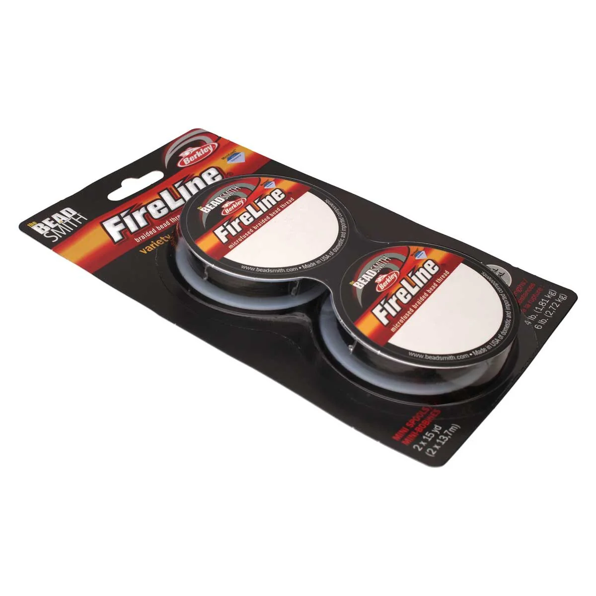 FIRELINE Smoke Grey Beading Thread – 4LB & 6LB, 15 Yards per Spool (2-Pack) - Image 5