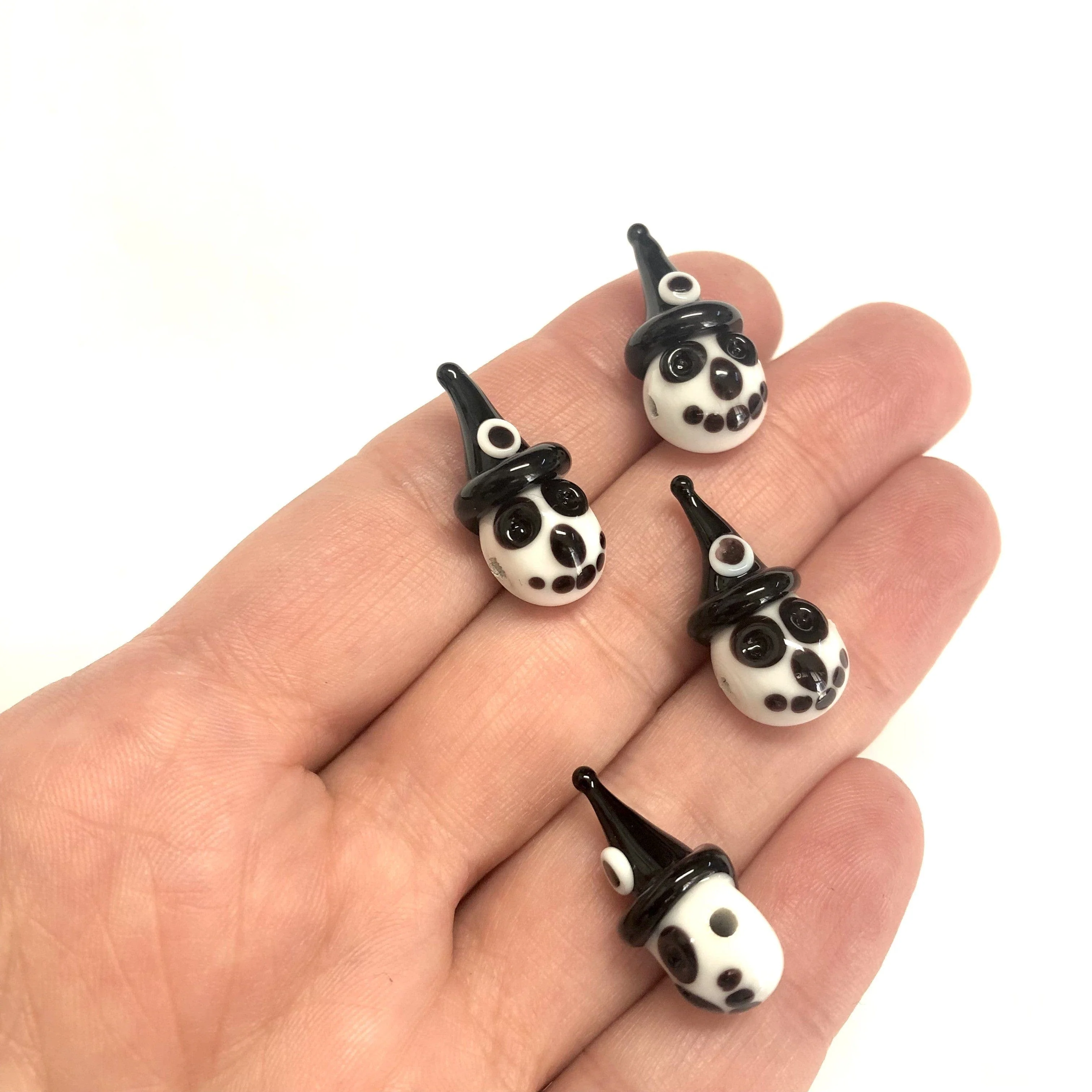 Halloween Ghost Hand Made Murano Glass Charm - Image 3