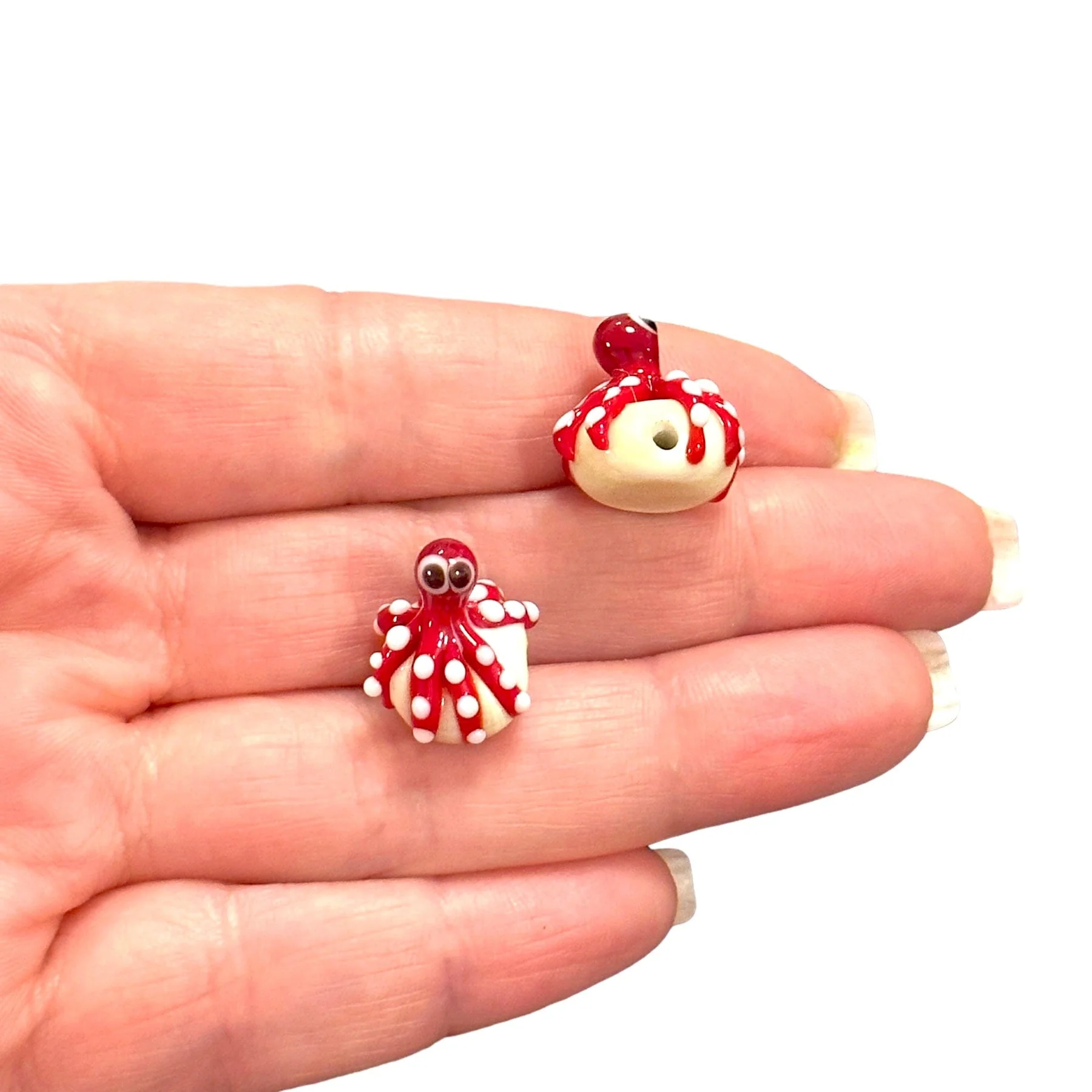 Hand Made Murano Glass Octopus Charm
