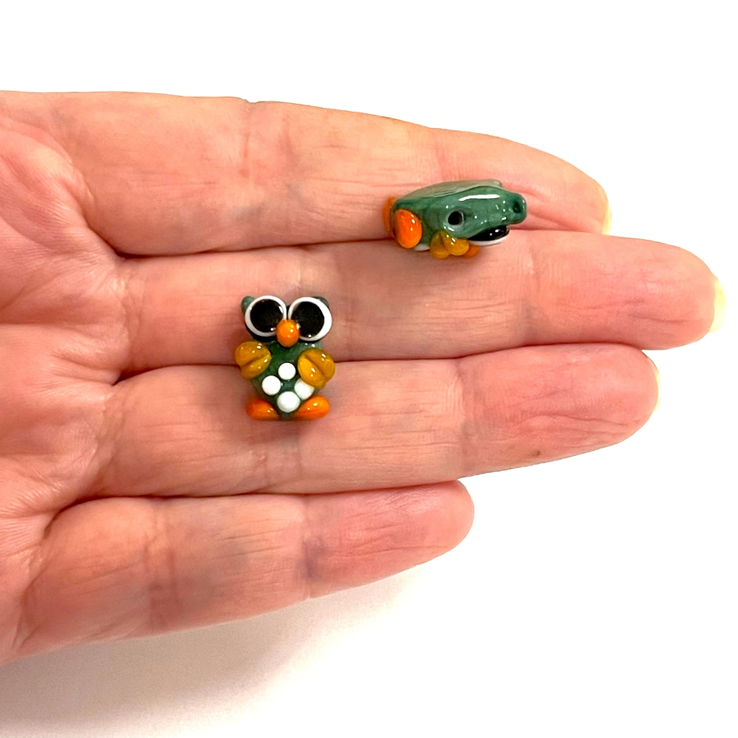 Hand Made Murano Glass Owl Charm