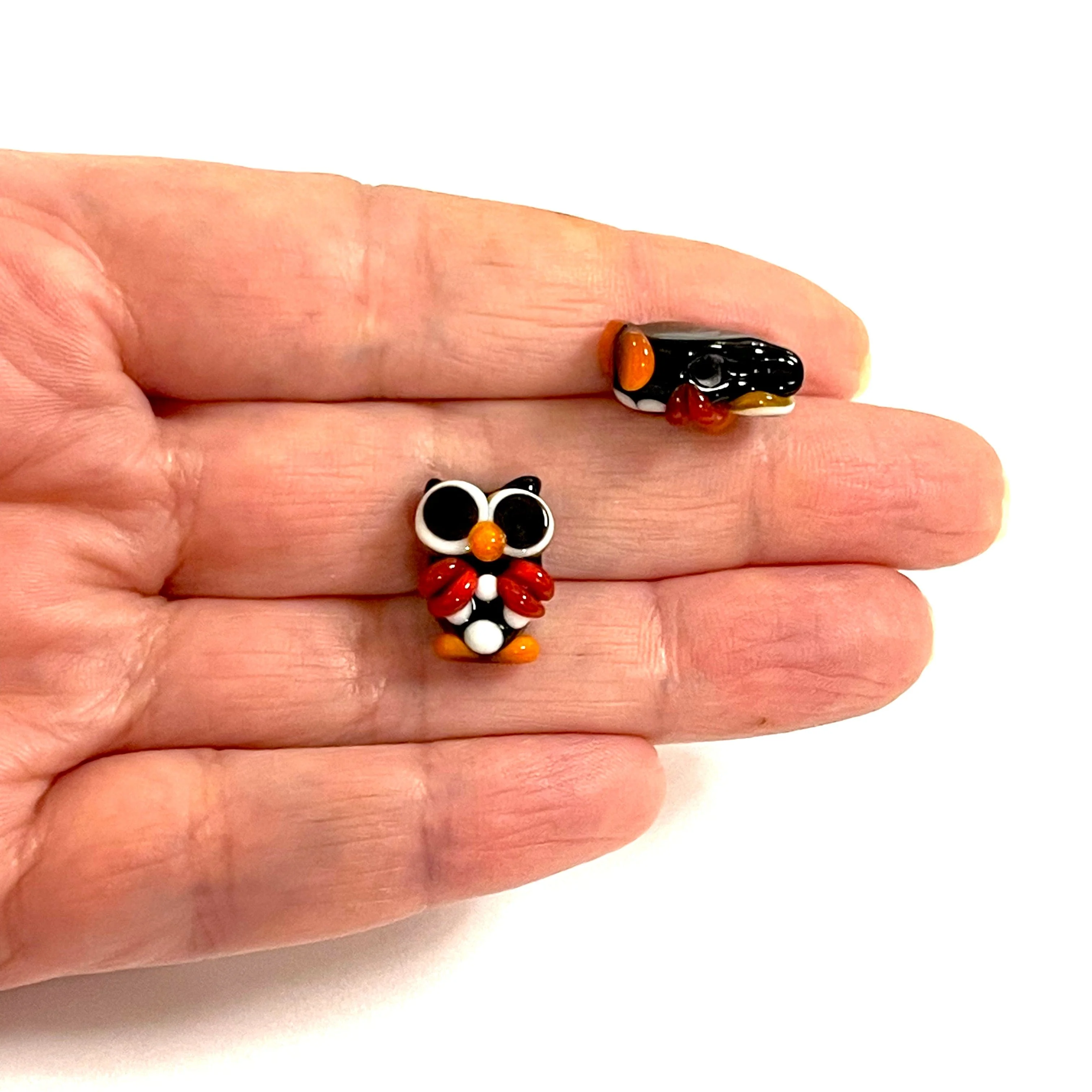 Hand Made Murano Glass Owl Charm