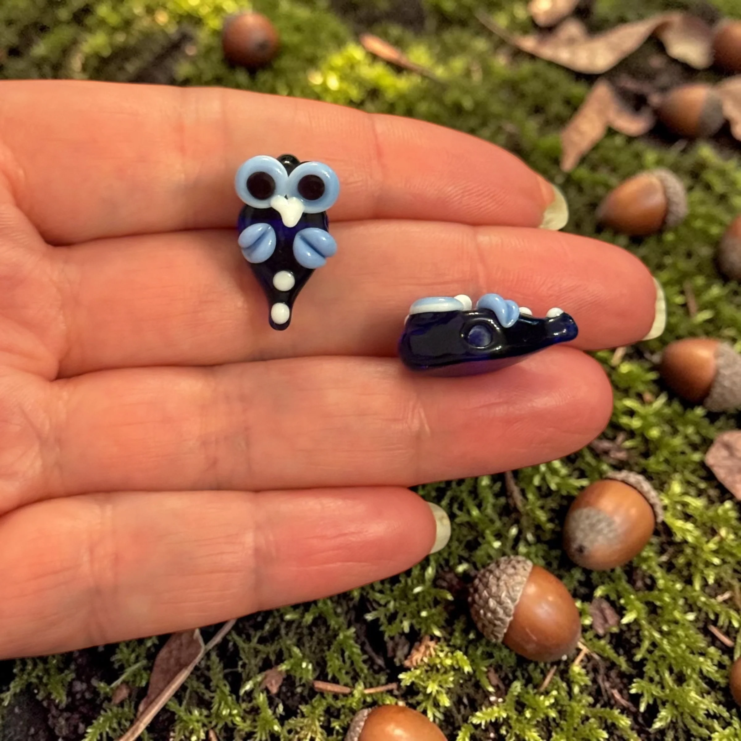 Hand Made Murano Glass Owl Charm