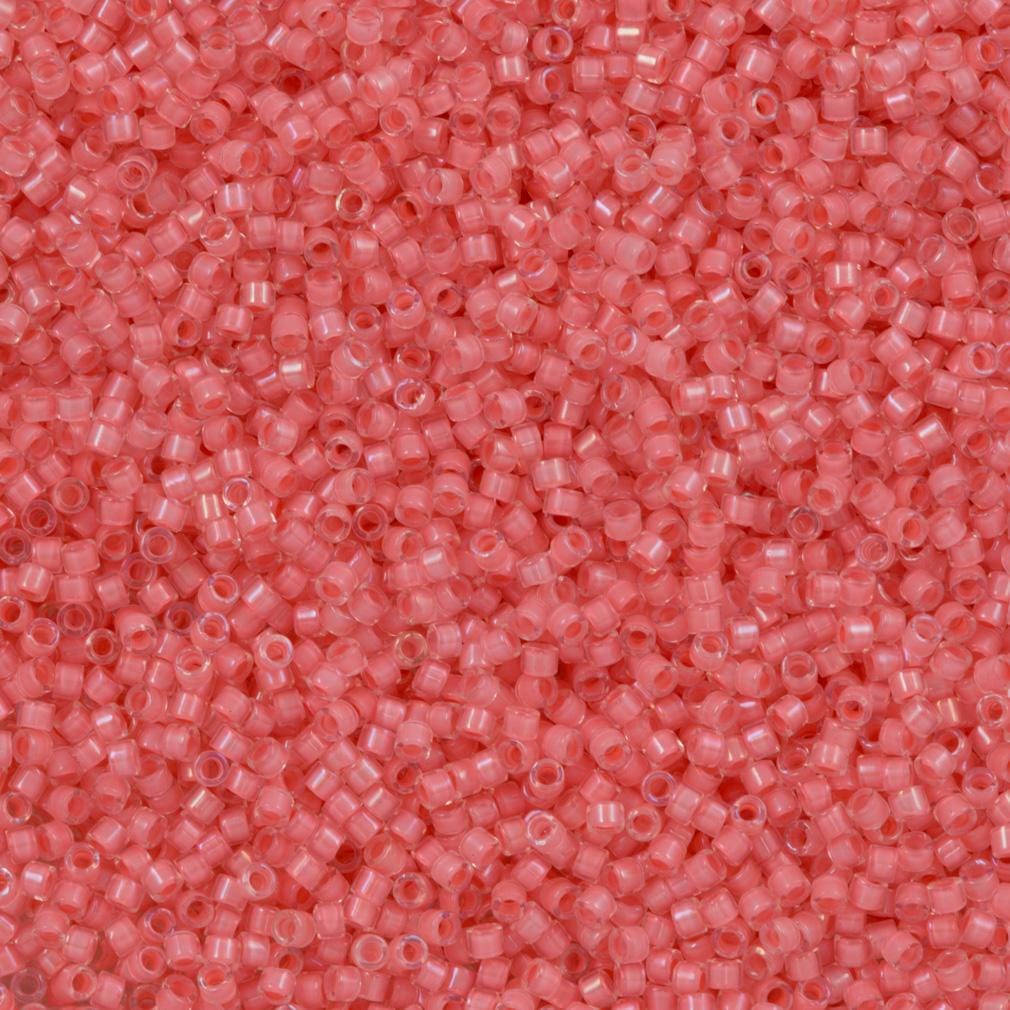 DB0070 - Lined Rose Pink AB, Miyuki Delica 11/0