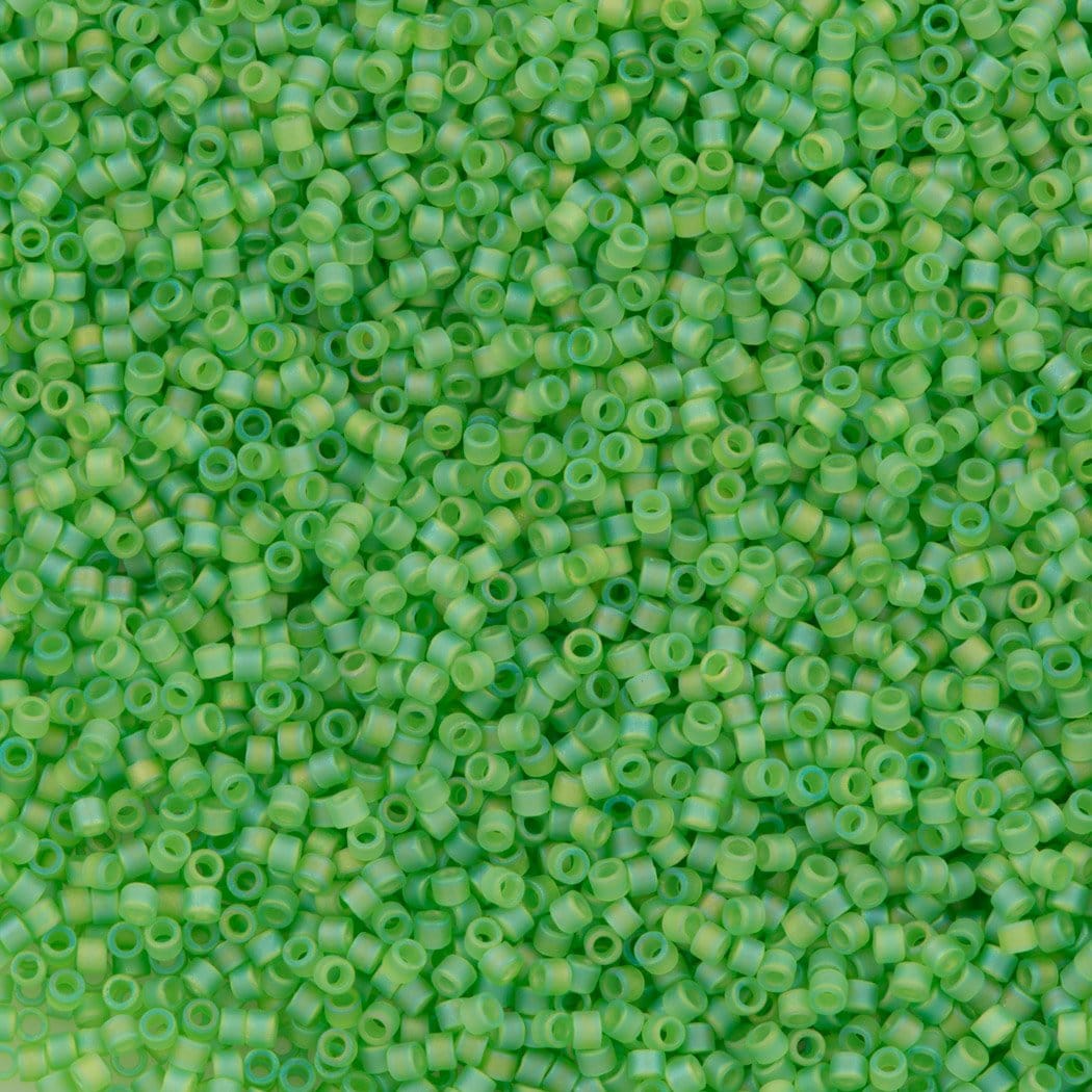 DB1281 - Matted Transparent Lime AB, Miyuki Delica 11/0