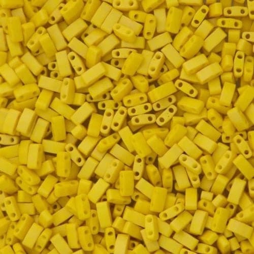 Miyuki Half Tila Beads HTL2311 Matted Opaque Canary