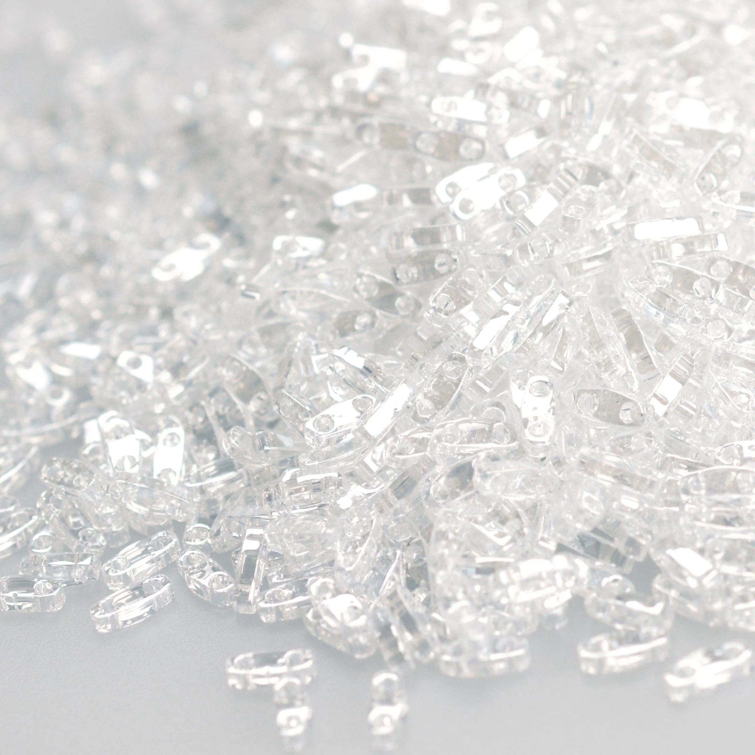 Miyuki Quarter Tila Beads 0160 - Crystal Lustered