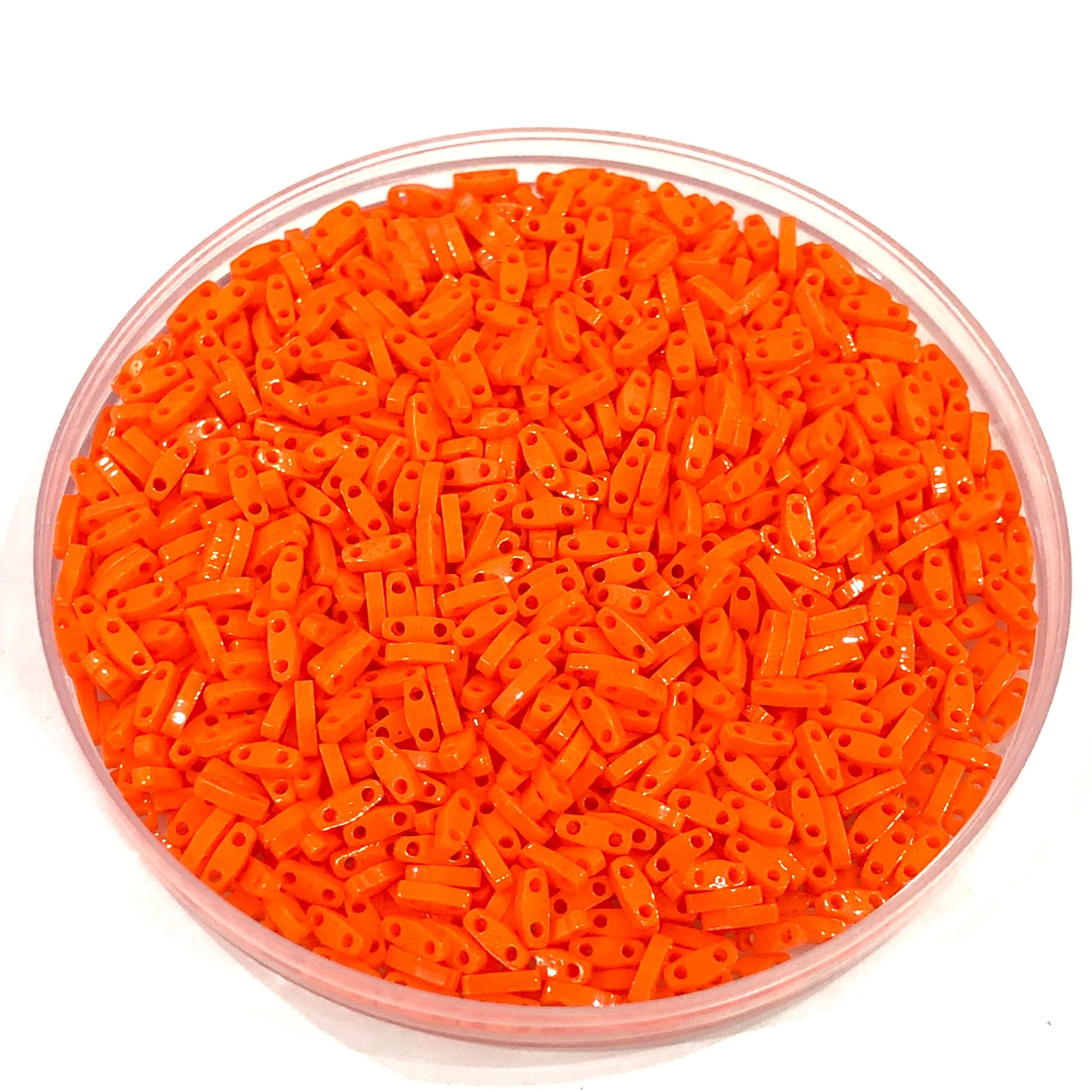 Miyuki Quarter Tila Beads 0406 Opaque Orange, - Image 2