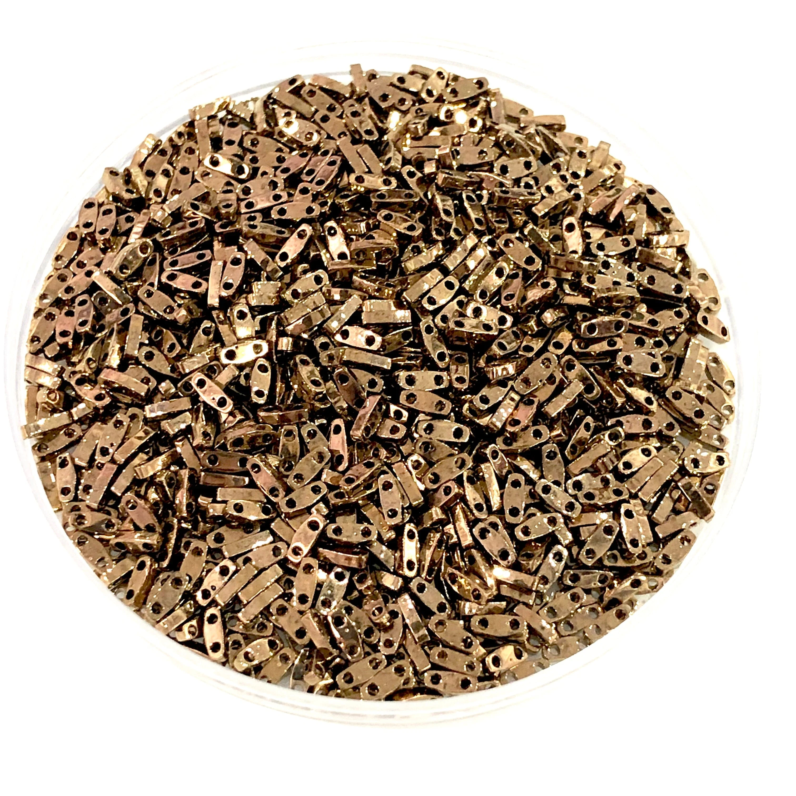 Miyuki Quarter Tila Beads 0457 Metallic Dark Bronze, - Image 2
