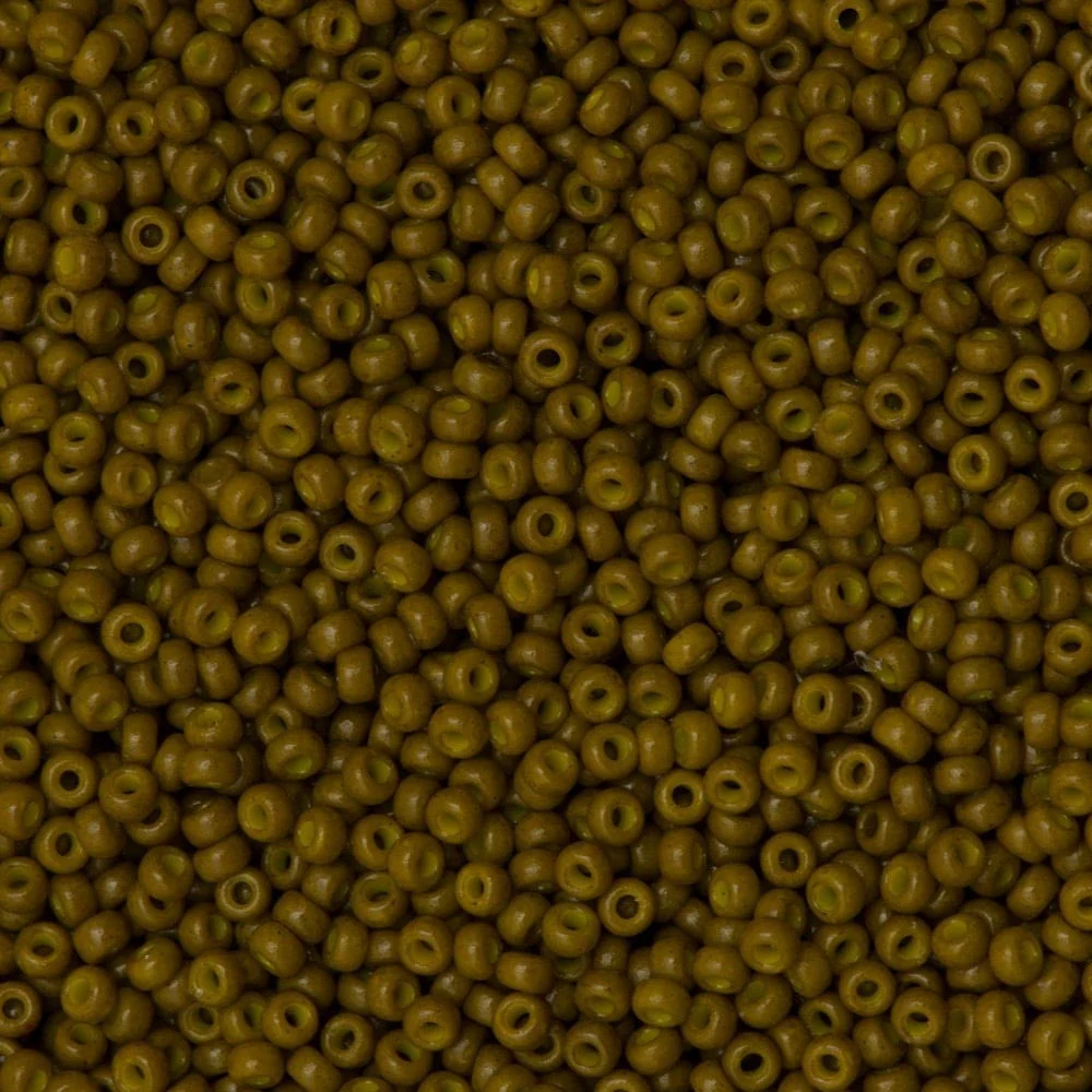 Miyuki Seed Beads 11/0 Duracoat Opaque Spanish Olive, 4491-NEW!!!