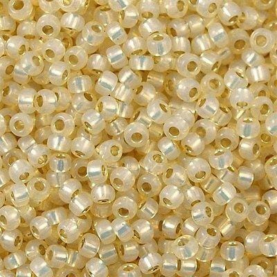 Miyuki Seed Beads 11/0 Dyed Cream Silver Lined Alabaster-0577-NEW!!!