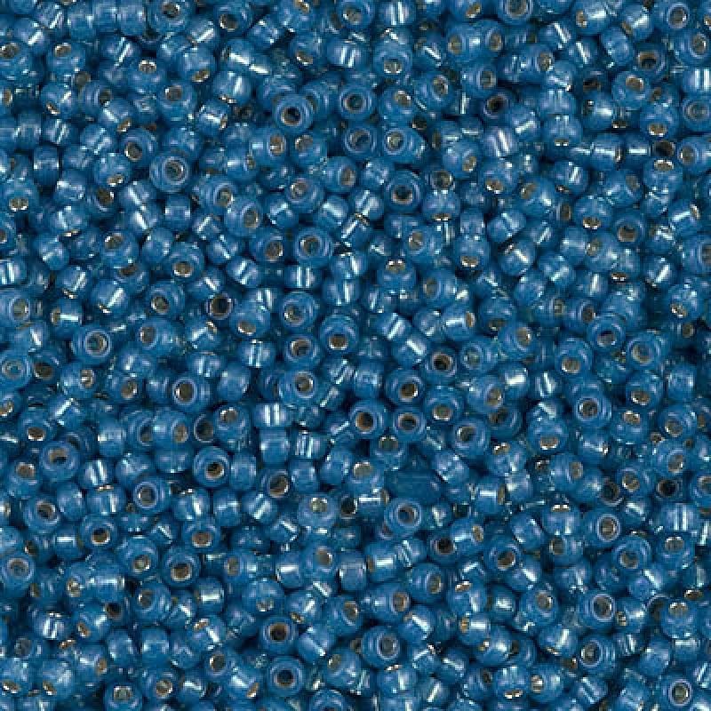 Miyuki Seed Beads 11/0 Dyed Denim Blue Silver Lined Alabaster ,0648-NEW!!!