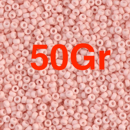 Miyuki Seed Beads 11/0 Matted Opaque Tea Rose, 2036-NEW!!! - Image 2