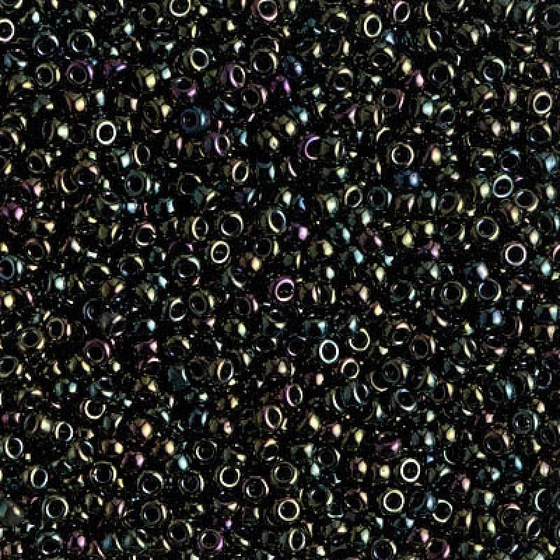 Miyuki Seed Beads 11/0 Metallic Forest Green Iris , 0453