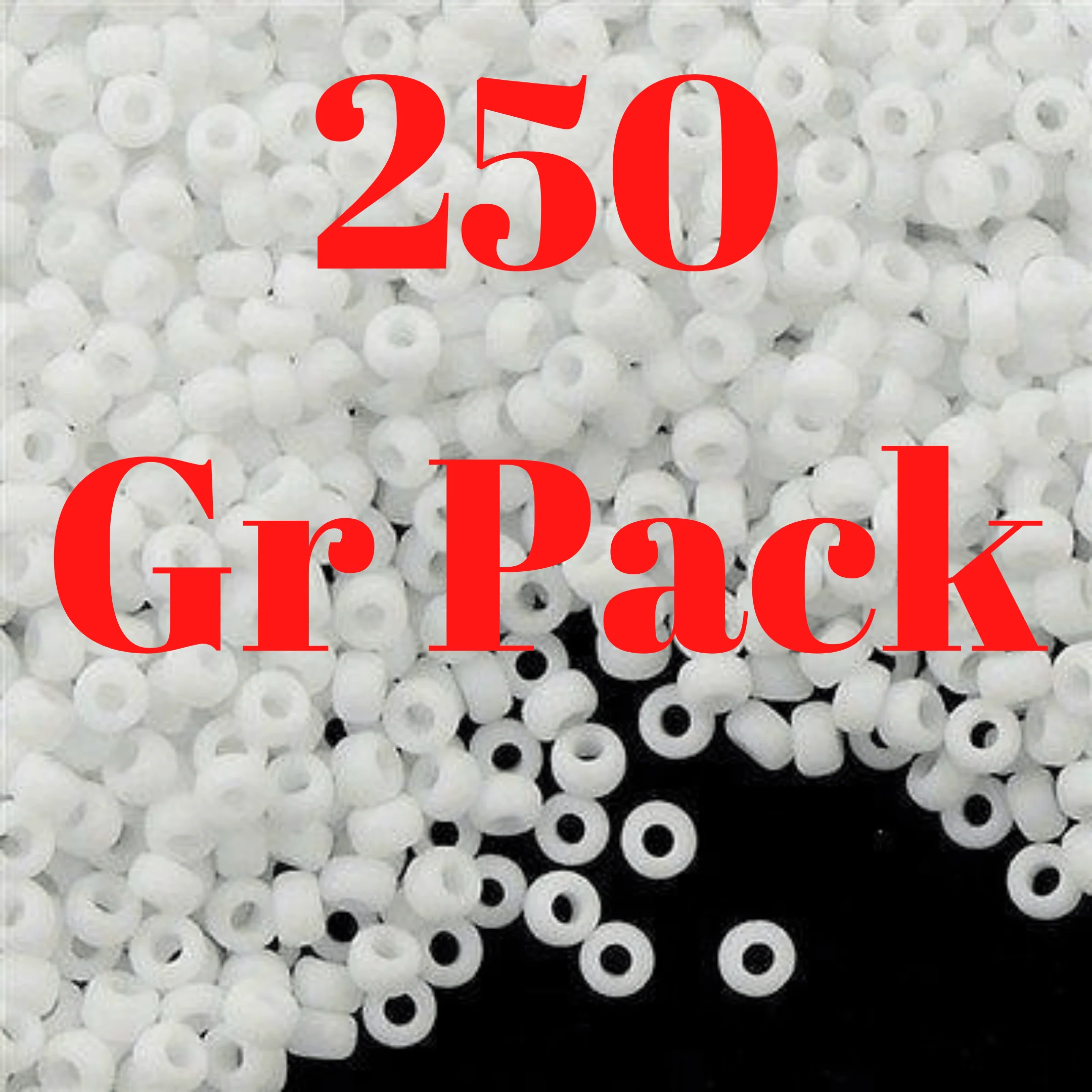 Miyuki Seed Beads 11/0 White Opaque Matted ,0402F-NEW!!! - Image 4