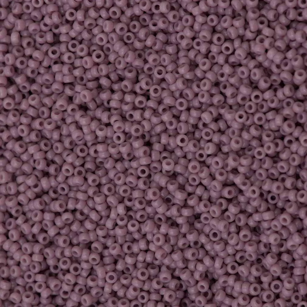 Miyuki Seed Beads 15/0, 0410 - Opaque Mauve, 10 Gr
