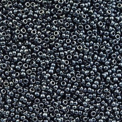 Miyuki Seed Beads 15/0, 0451 - Gunmetal, beads, 10 Gr