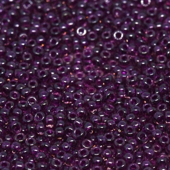 Miyuki Seed Beads 15/0, 2236 - Transparent Luster Raspberry, 10 Gr