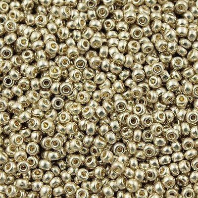 Miyuki Seed Beads 15/0, 4201 - Duracoat Galvanized Silver,