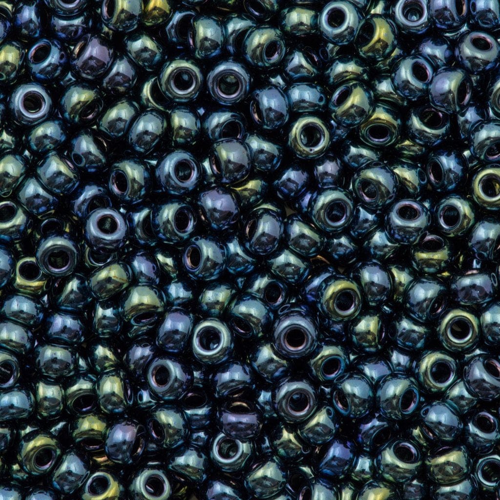 Miyuki Seed Beads 6/0 Gunmetal Iris, 0456