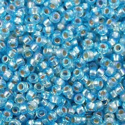 Miyuki Seed Beads 6/0 Silver Lined Aqua AB 1018