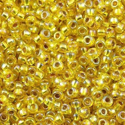 Miyuki Seed Beads 6/0 Silver Lined Yellow AB 1006
