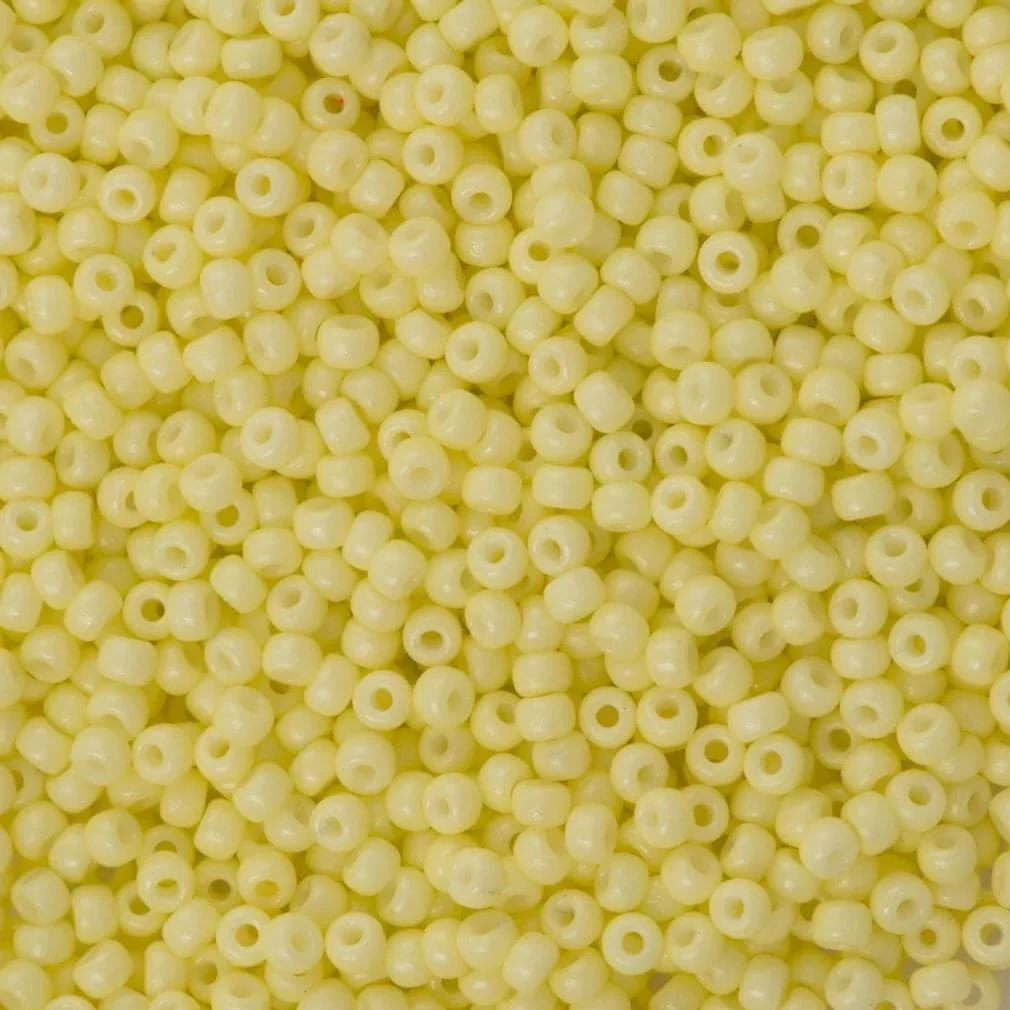Miyuki Seed Beads 8/0 Duracoat Opaque Light Lemon Ice 4451-NEW!!!
