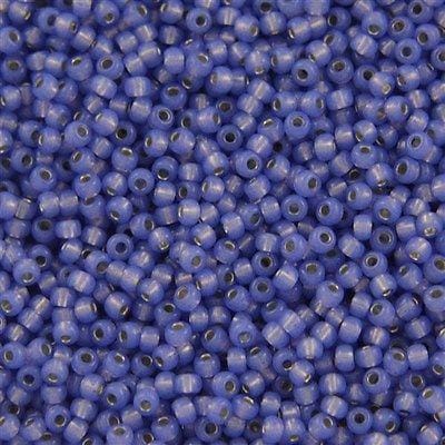 Miyuki Seed Beads 8/0 Dyed Violet S/L Alabaster, 0649