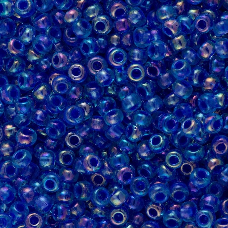 Miyuki Seed Beads 8/0 Lined Blue Violet AB, 0353