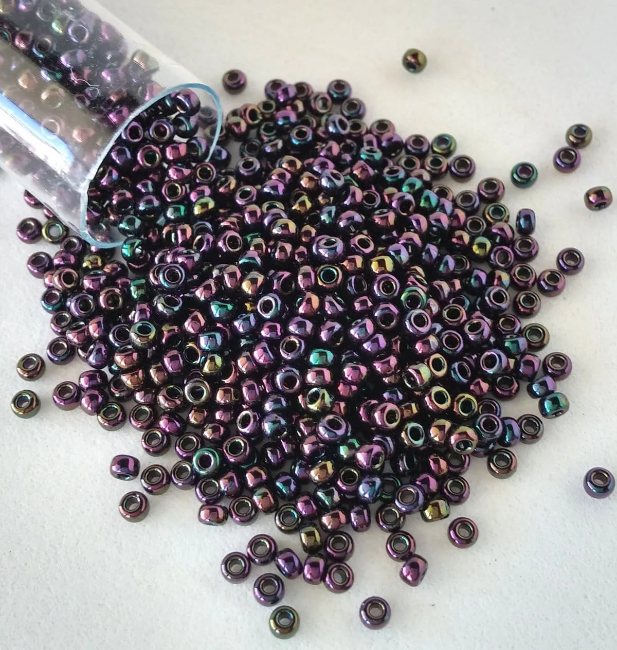 Miyuki Seed Beads 8/0 Metallic Purple Iris , 0454