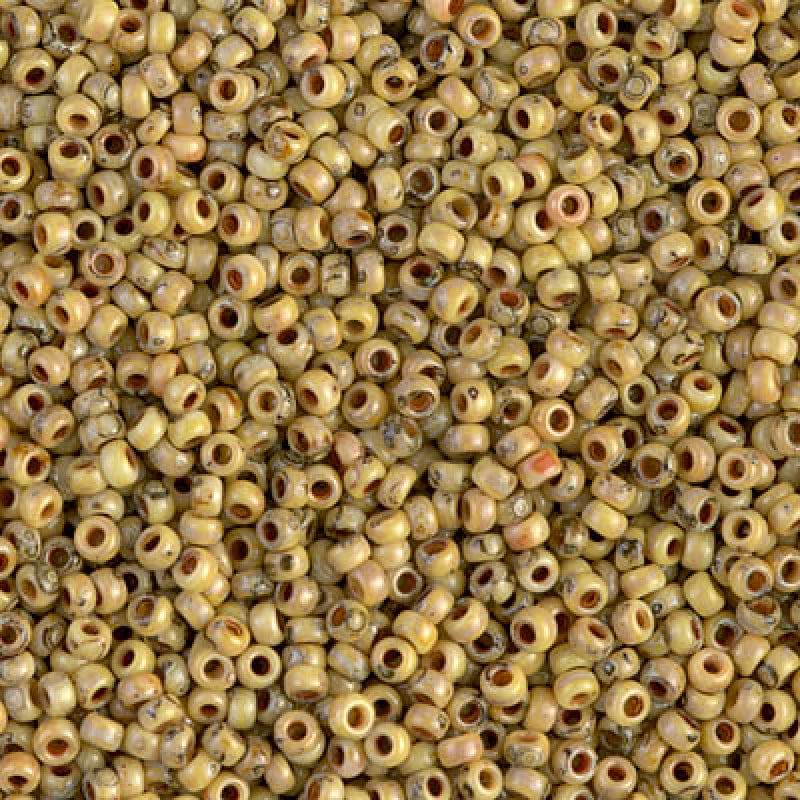 Miyuki Seed Beads 8/0 Picasso Opaque Canary Yellow, 4512-NEW!!!