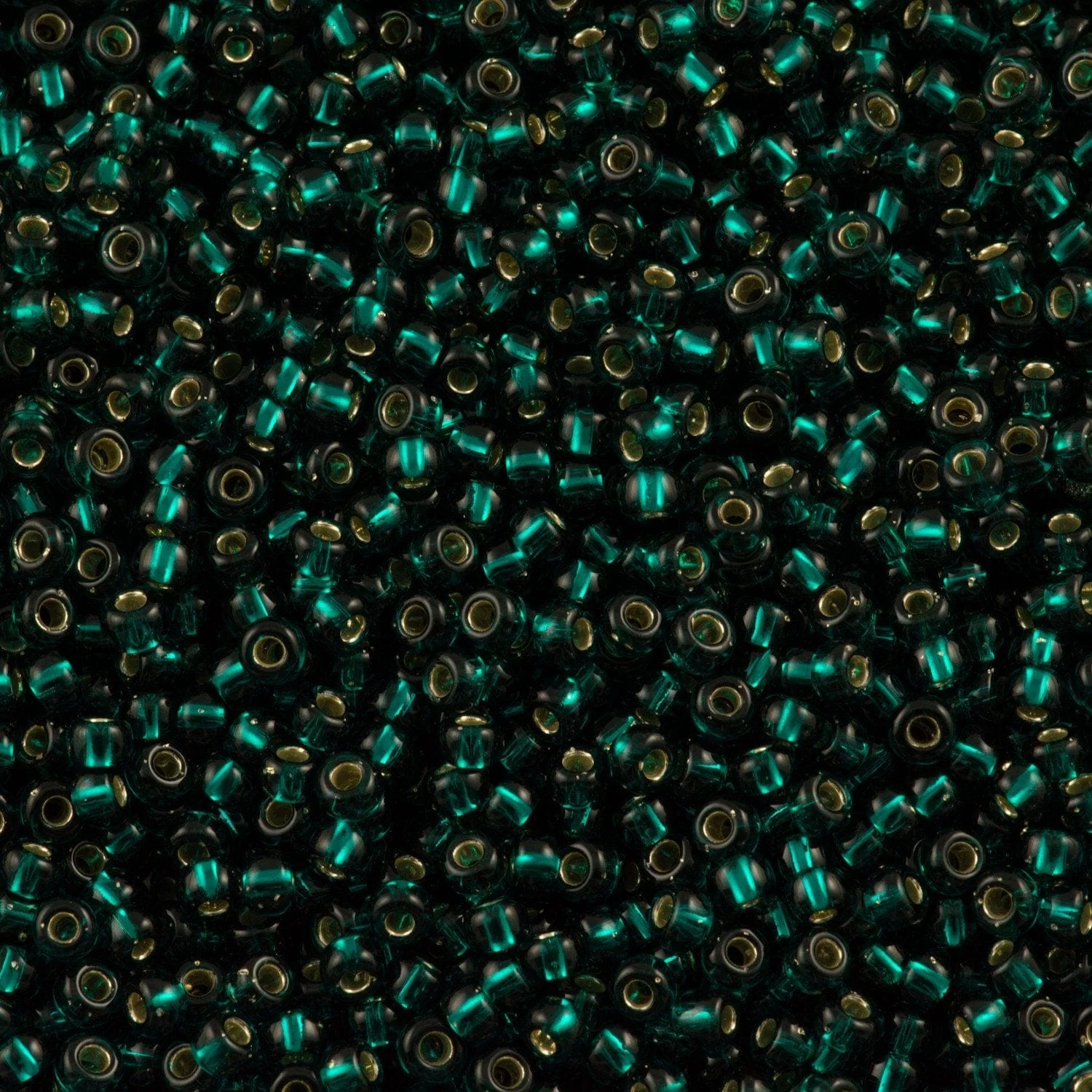 Miyuki Seed Beads 8/0 Silver Lined Dark Teal , 0030