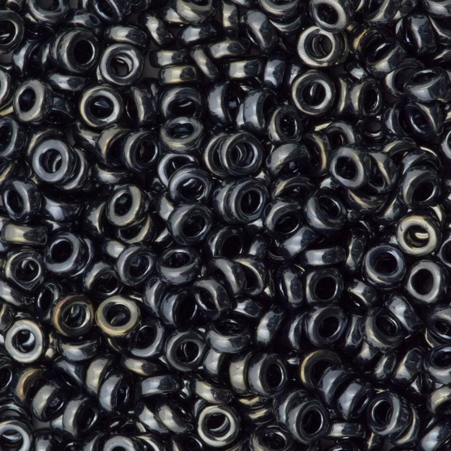 Miyuki Spacer Beads 3x1mm, Light Gunmetal 0464