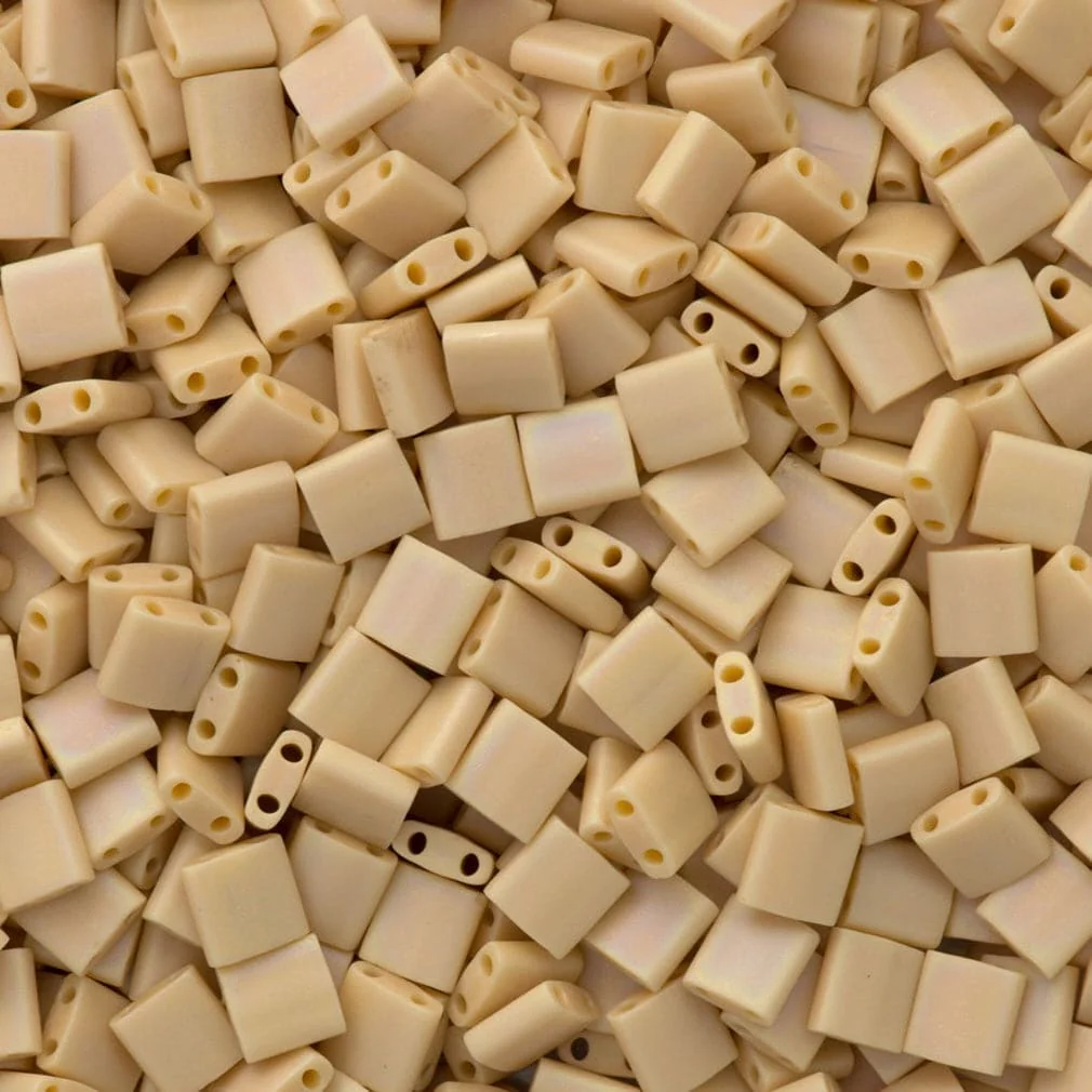 Miyuki Tila Beads TL0493FR - Opaque Pear Matted AB,