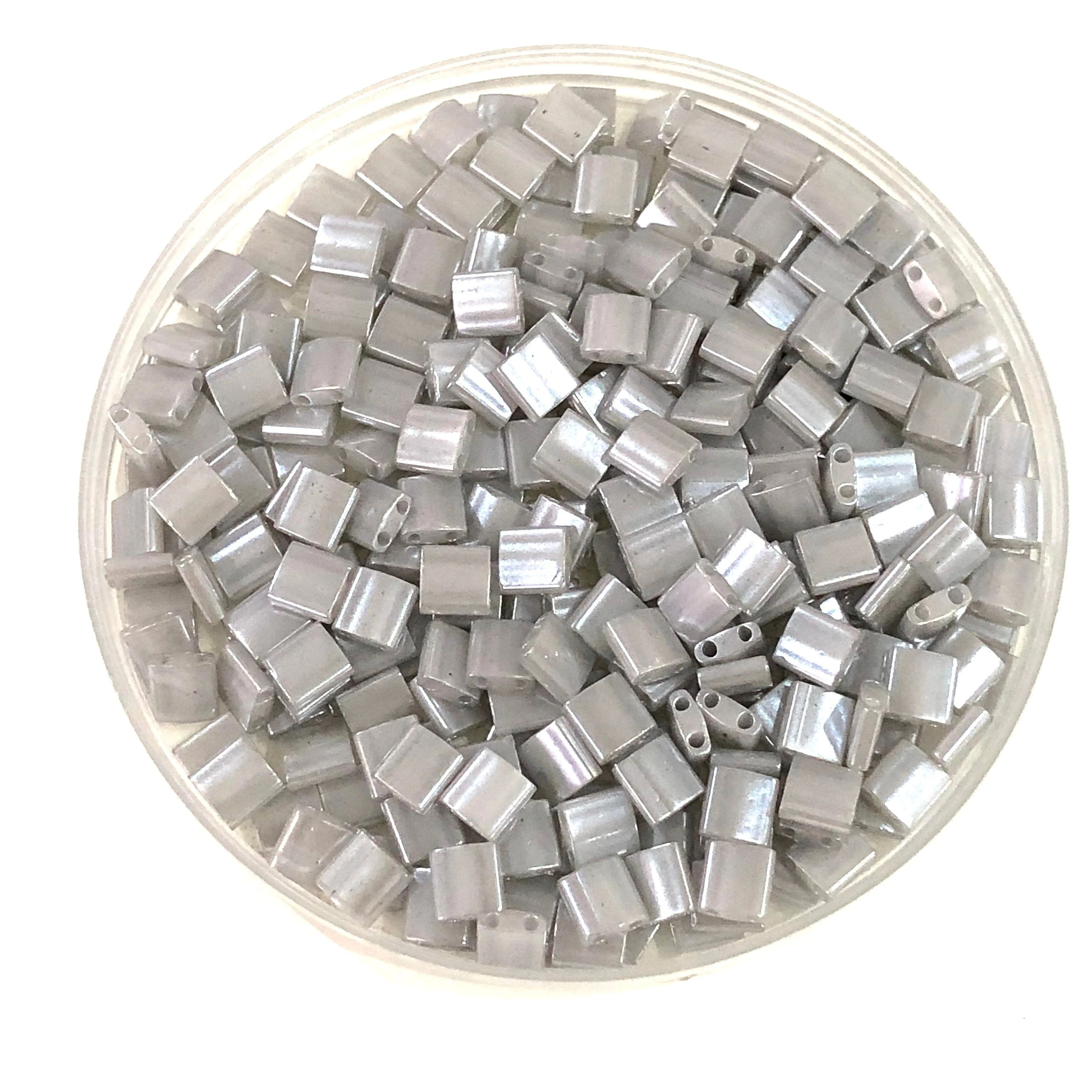 Miyuki Tila Beads TL0526 Silver Grey Ceylon, - Image 2