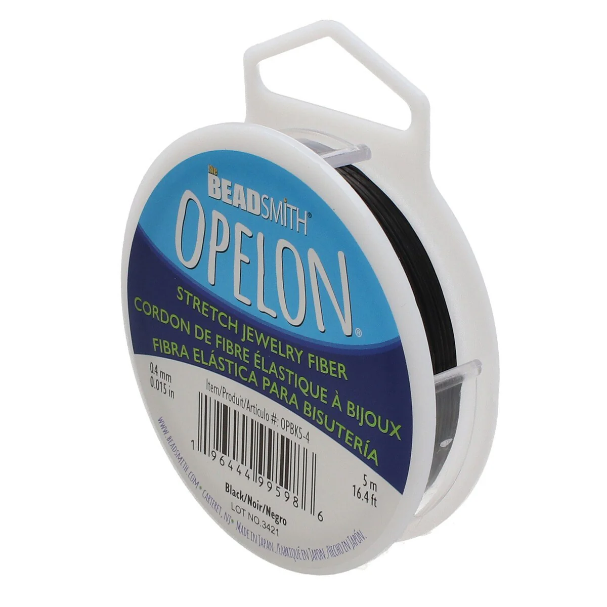 NEW!Best Stretch Cord for Bead Bracelets - Opelon 0.4mm Black-5M - Image 7