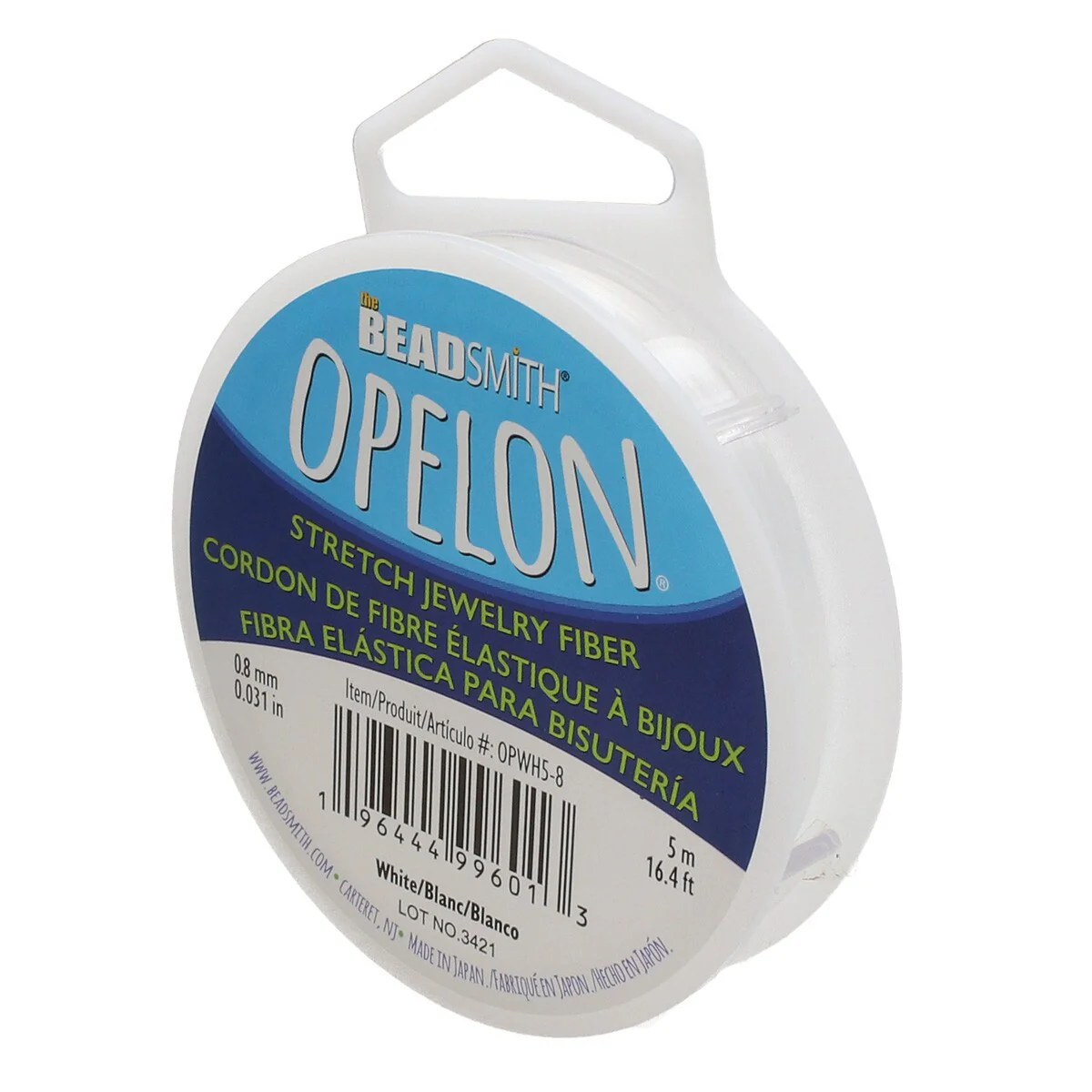 NEW! Best Stretch Cord for Bead Bracelets - Opelon 0.8mm White-5M - Image 7