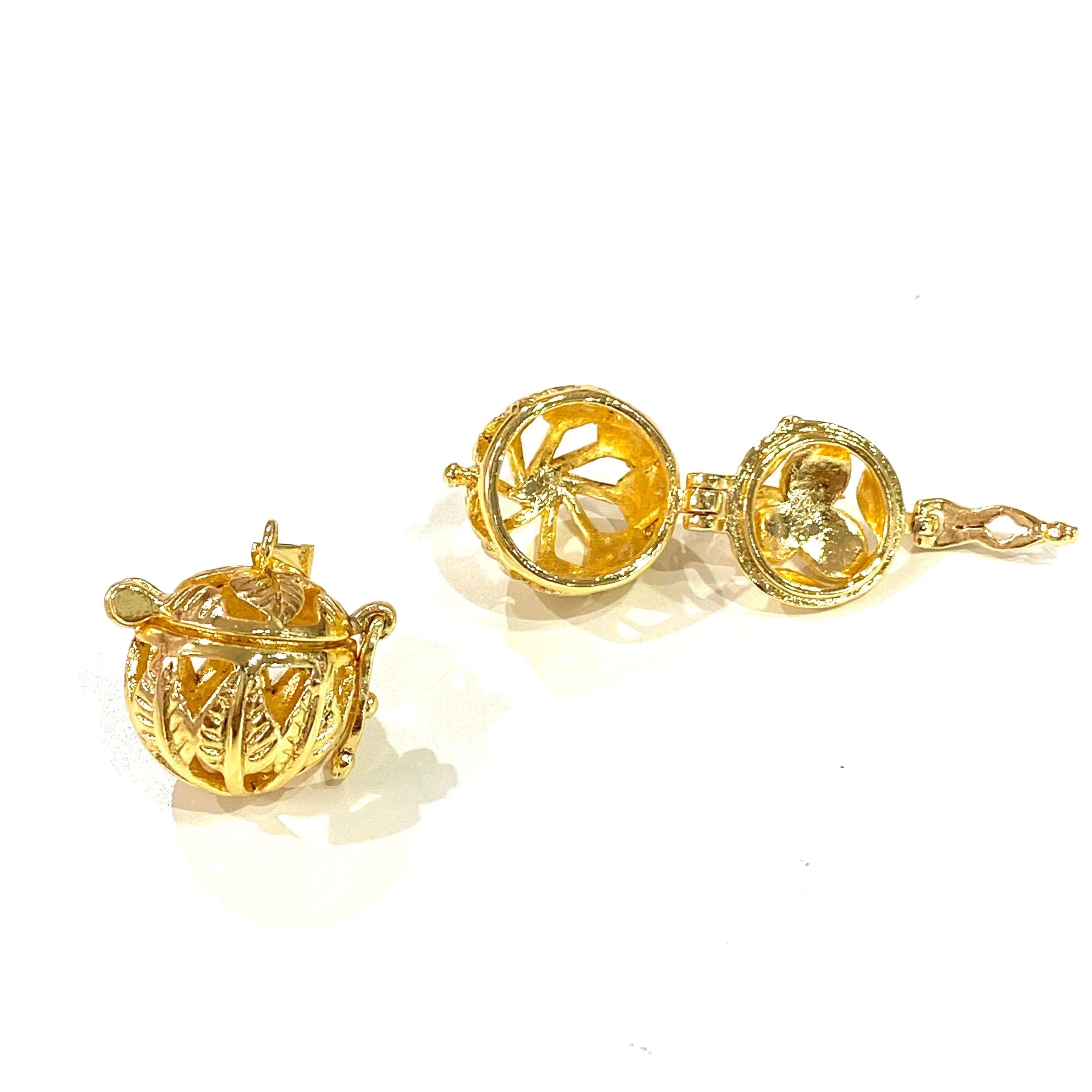 Pandora's Box 24Kt Gold Plated Brass Pendant - Image 2
