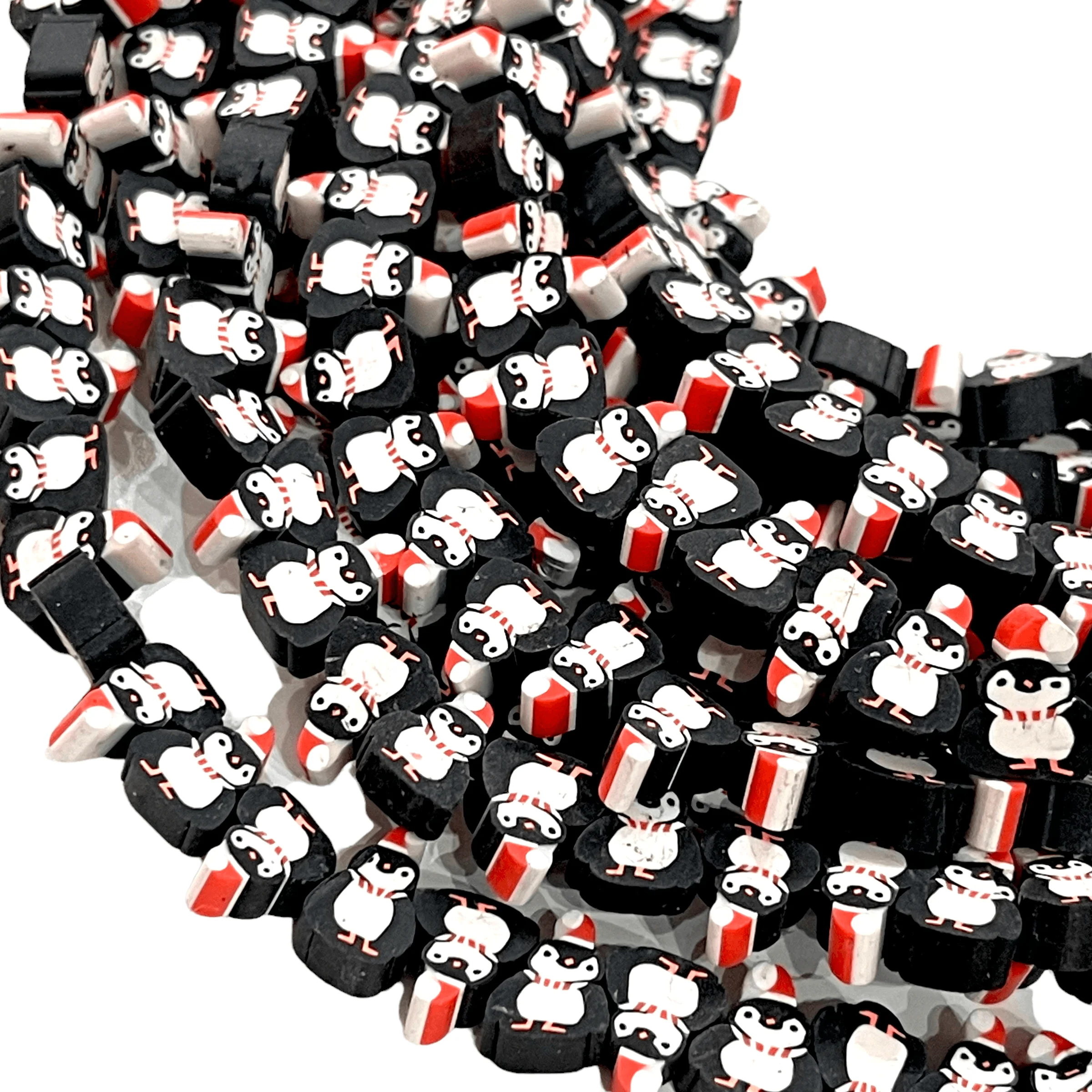 Polymer Clay Penguin Charms,10 Beads in a Pack - Image 2