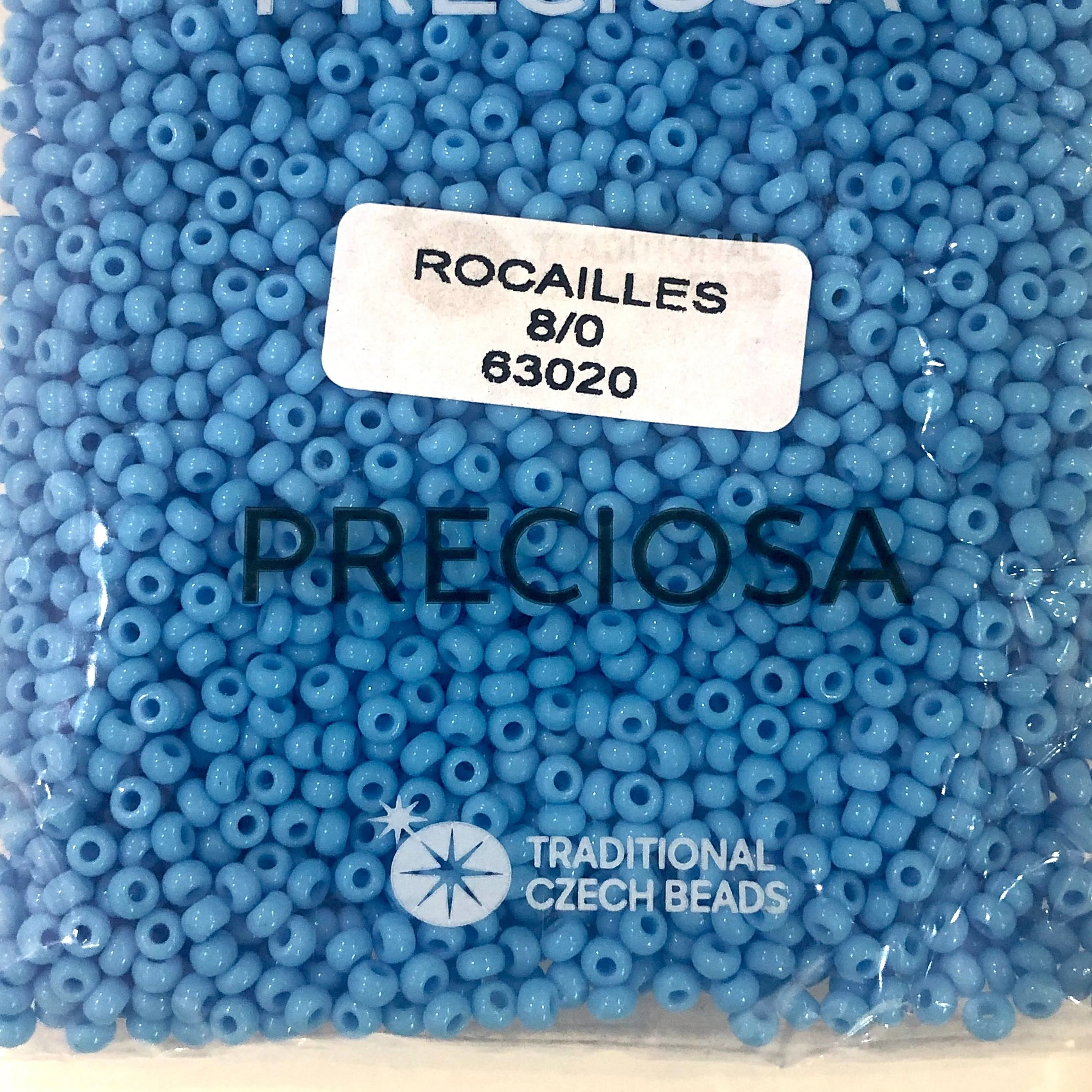 Preciosa Seed Beads 8/0 Rocailles-Round Hole-20 Gr,63020 Turquoise - Image 4