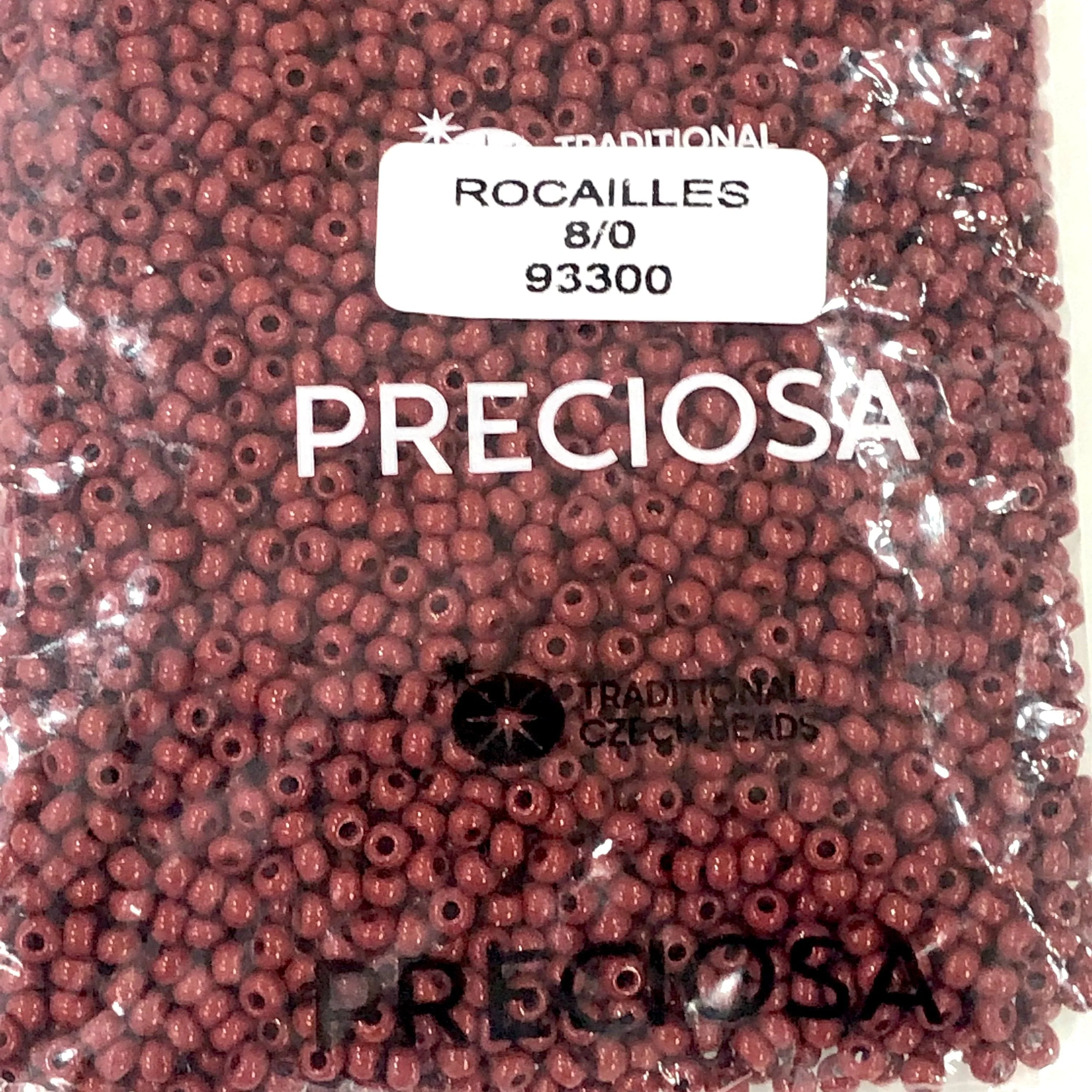 Preciosa Seed Beads 8/0 Rocailles-Round Hole-100 Gr, 93300 Opaque Red Coral - Image 3
