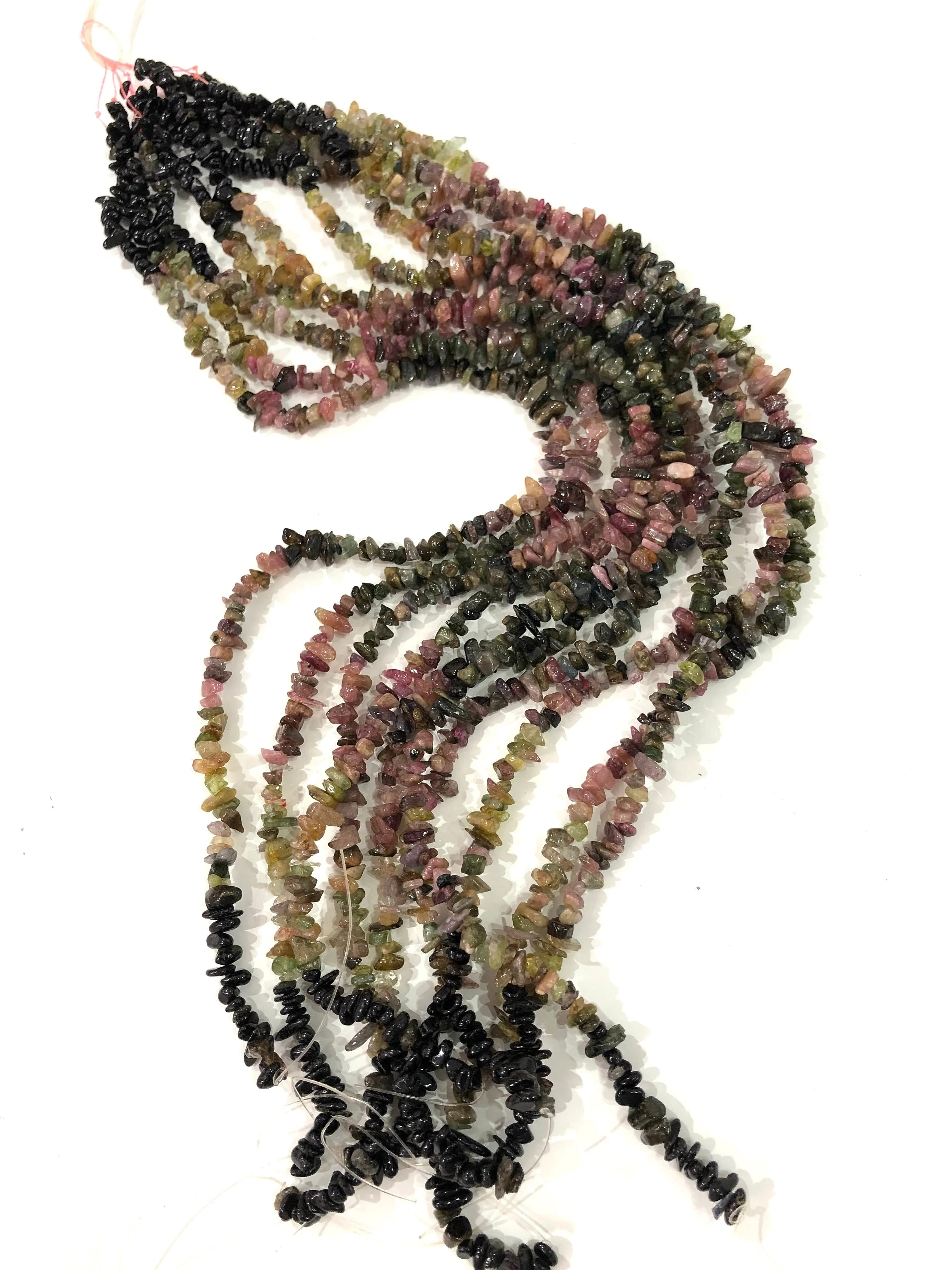 Rainbow Tourmaline Natural Chips, 40 Cm Strand,Freeform Natural Rainbow Tourmaline - Image 3