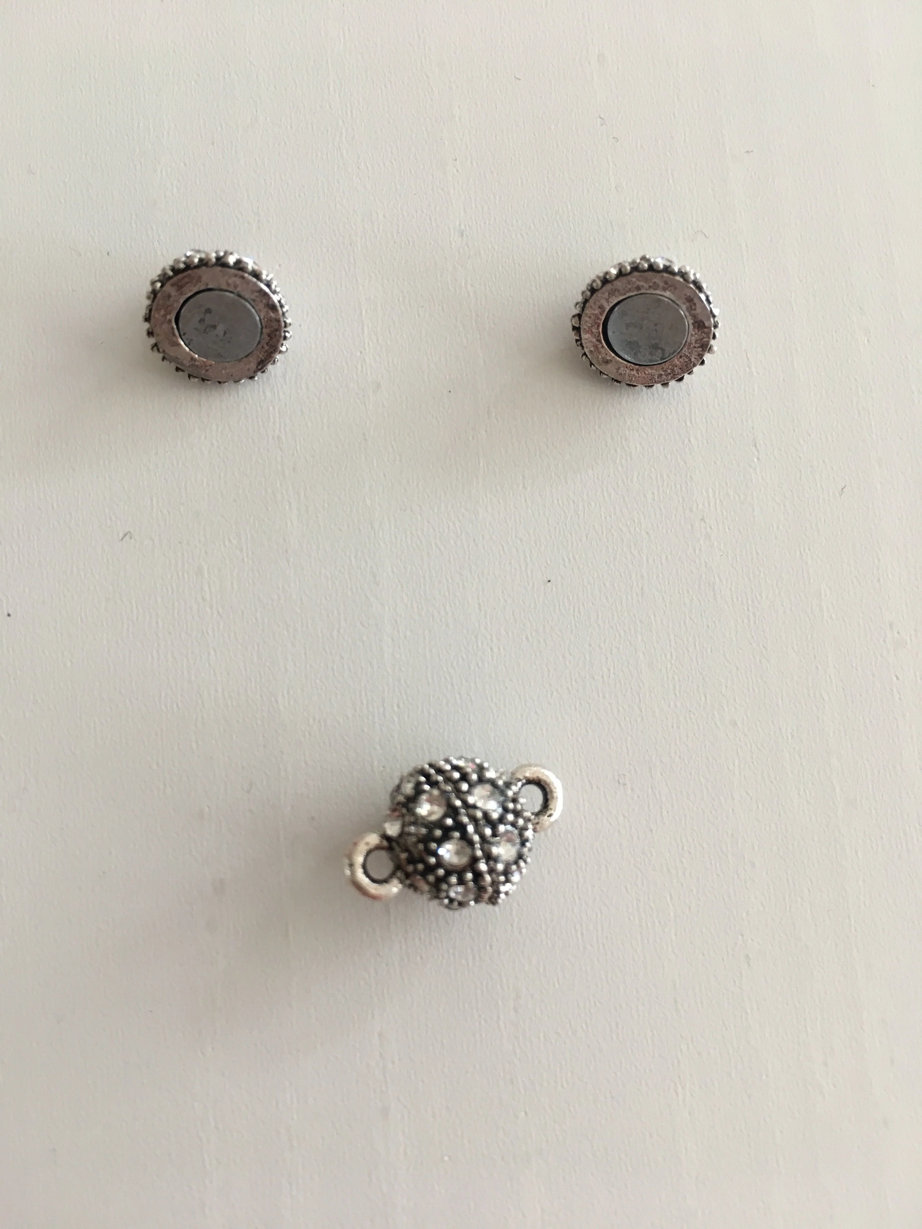 Rhinestone Magnetic Clasps, Magnetic Necklace Clasps, Magnetic Bracelet Clasps, Gold Magnetic Clasps - Image 3
