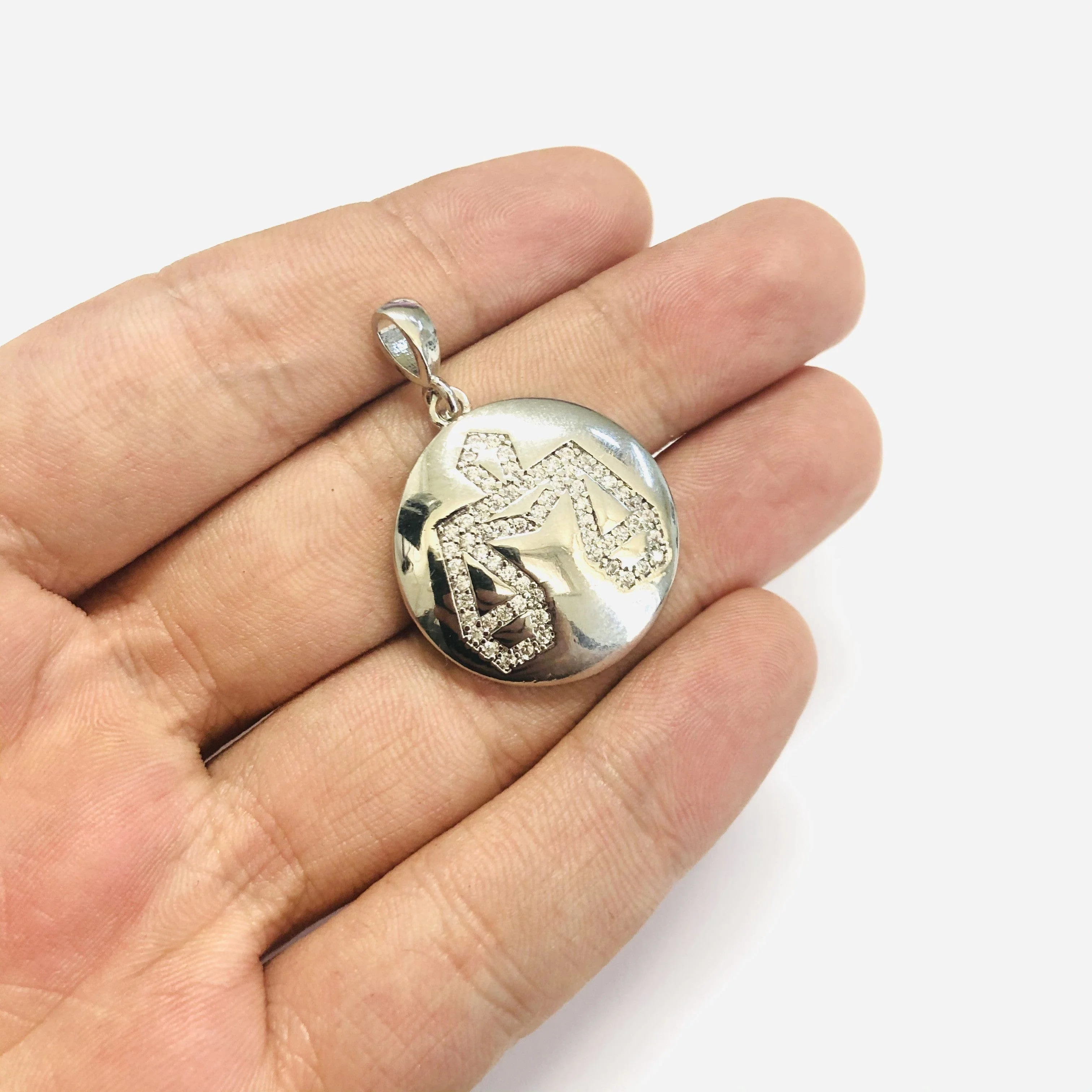 Rhodium Plated Brass Zodiac Horoscope Sign, Constellation Medallion Pendant, Celestial Astrology Charm for Necklace Jewelry Making - Image 9