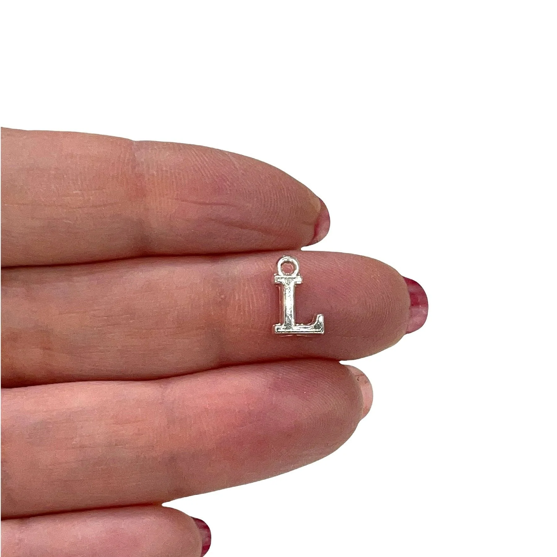 Silver Plated Brass Initial Charms - Image 13