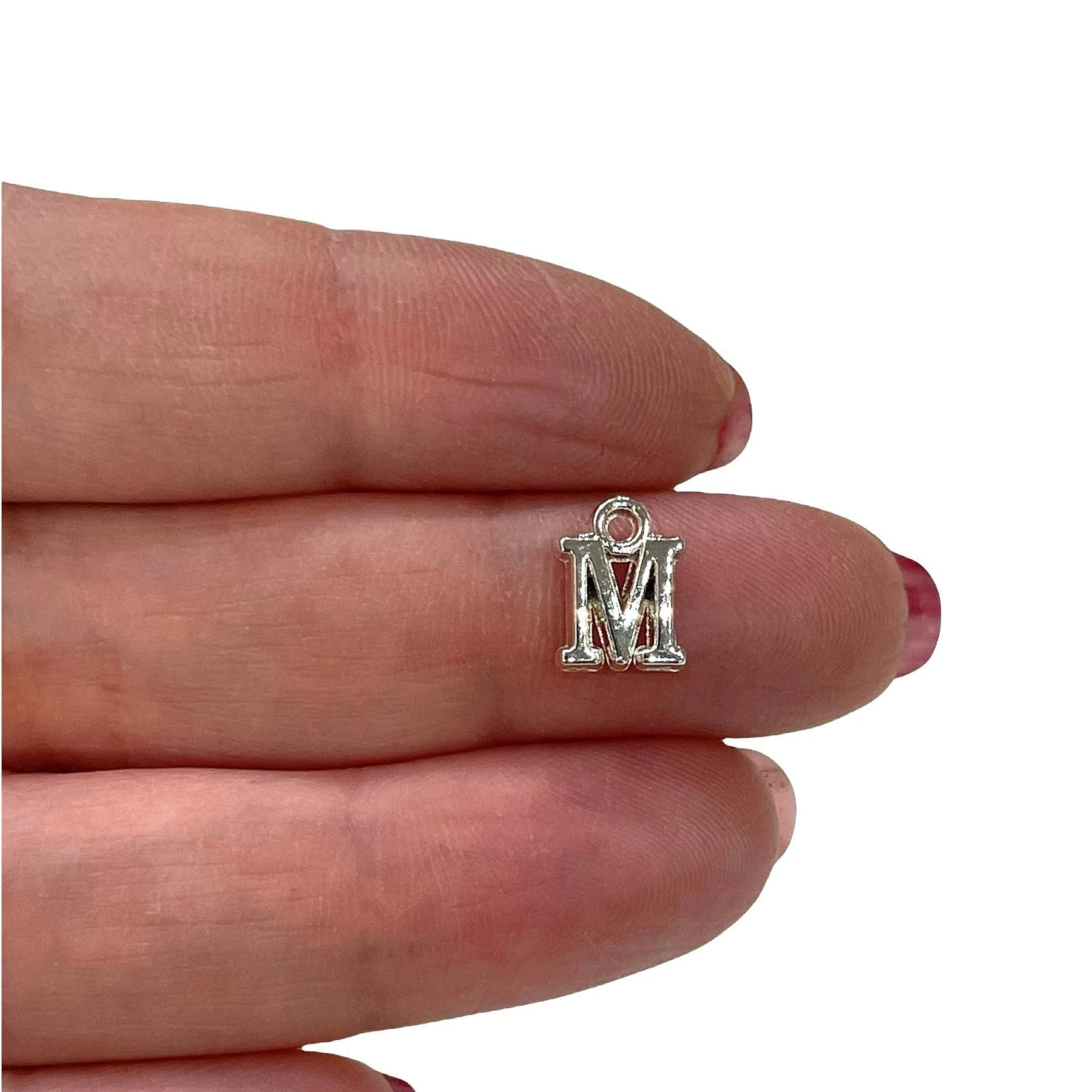 Silver Plated Brass Initial Charms - Image 14