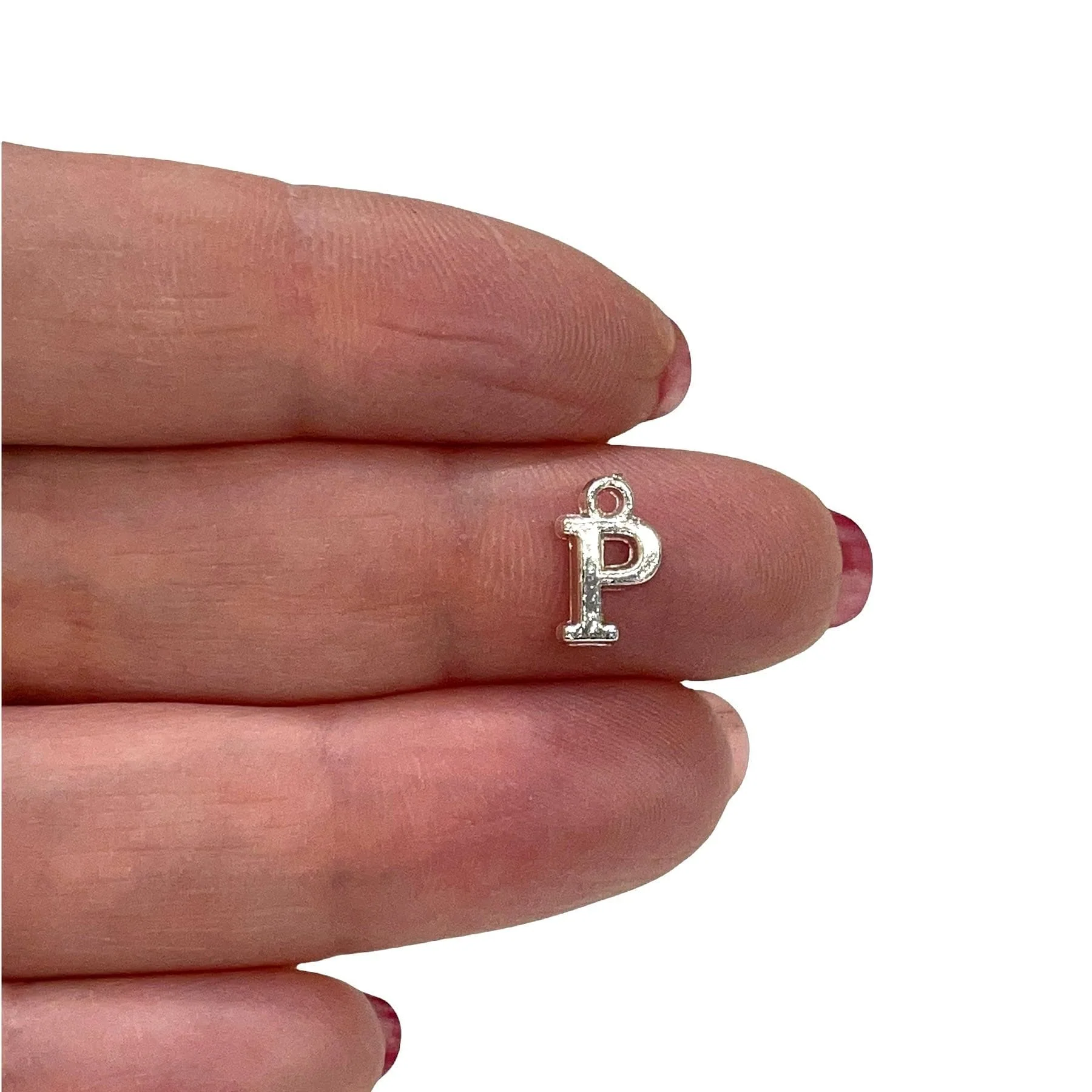 Silver Plated Brass Initial Charms - Image 17
