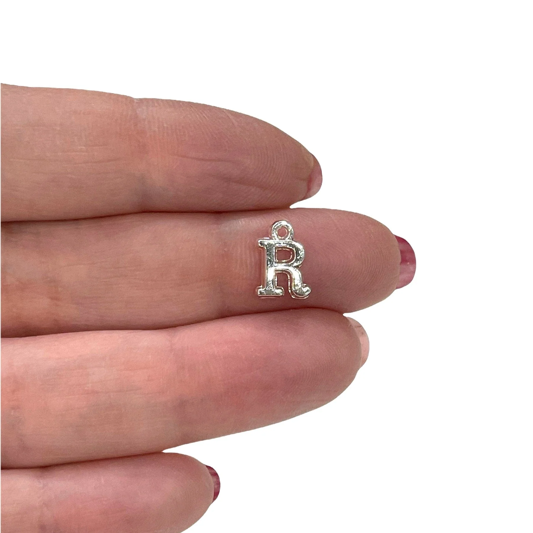 Silver Plated Brass Initial Charms - Image 18