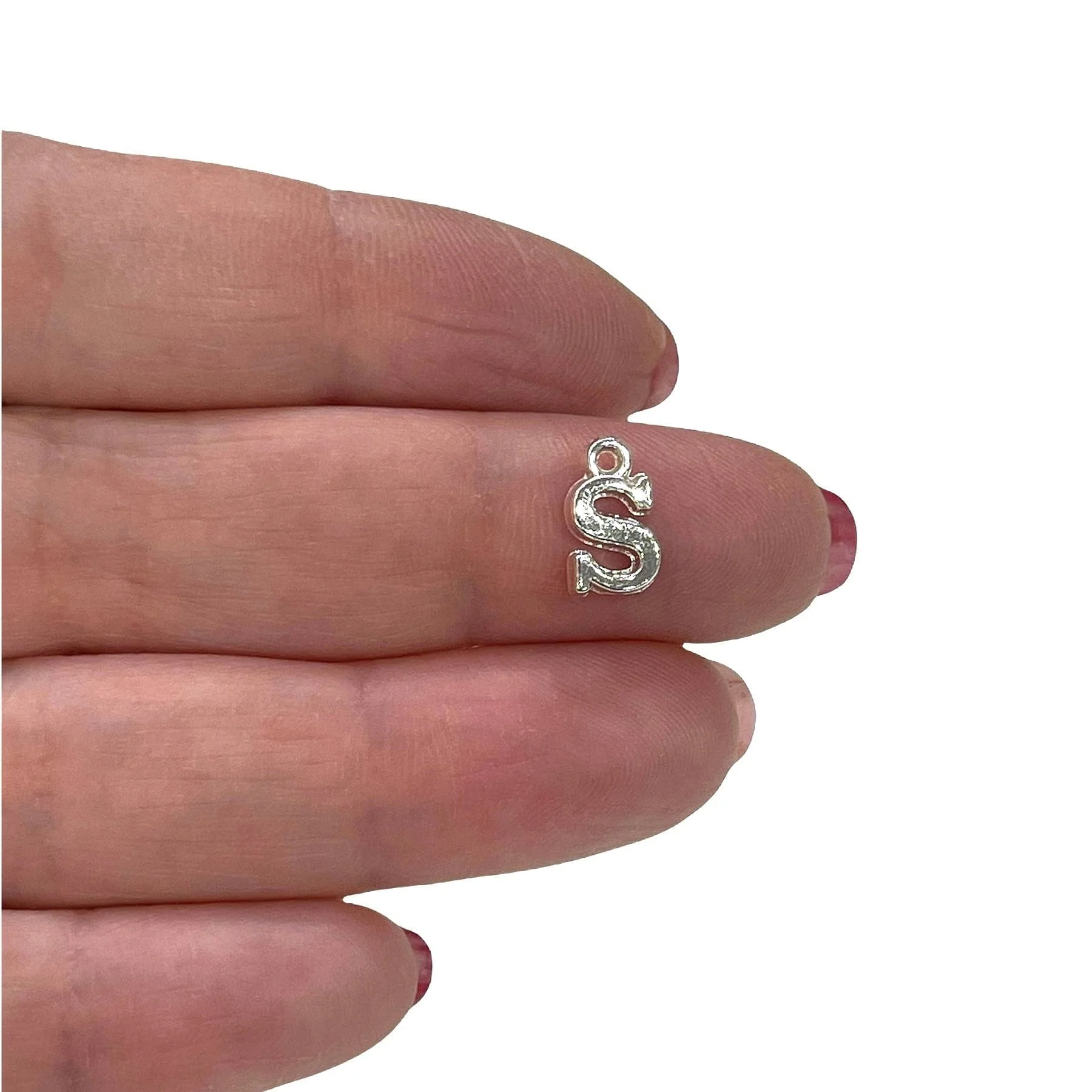 Silver Plated Brass Initial Charms - Image 19
