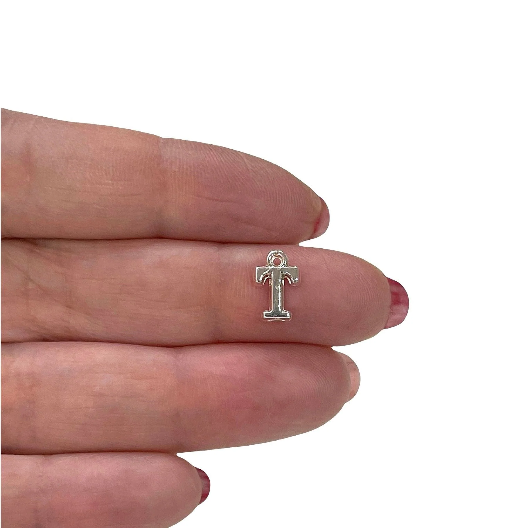 Silver Plated Brass Initial Charms - Image 20