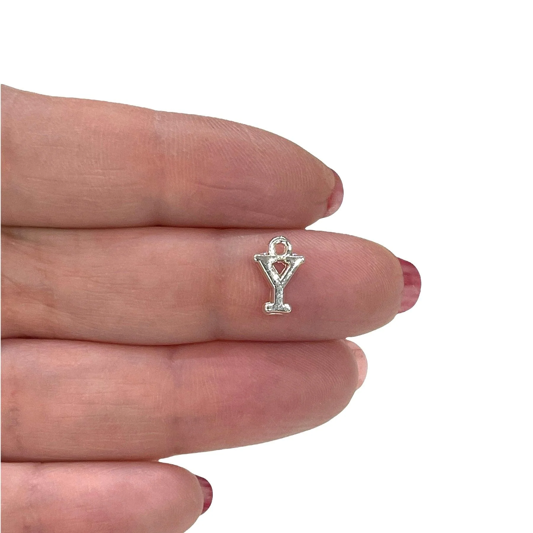 Silver Plated Brass Initial Charms - Image 23